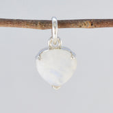 Isabella White Gemstone Pendant in Sterling Silver